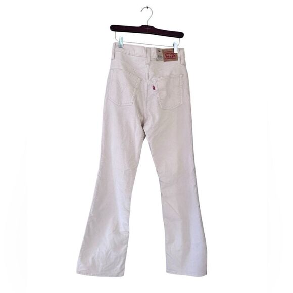 Levi’s RIBCAGE BOOTCUT CORDUROY WOMEN'S PANTS in safari white NWT 30x33 - Picture 2 of 8